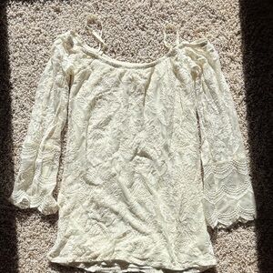 La Hearts Cream Lace dress